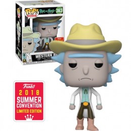 Funko Pop N°363 Rick And Morty SDCC 2018 Western Rick Vaulted Exclusive Vinyl Figur