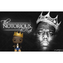 Funko Pop N°77 Rocks Notorious B.I.G. with Crown