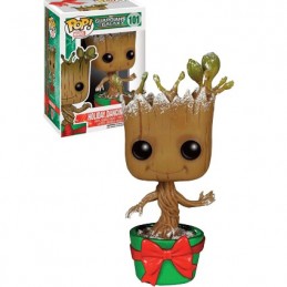 Funko Funko Pop Guardians of The Galaxy Dancing Groot (Holiday) (Metallic) Edition Limitée