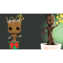 Funko Pop Guardians of The Galaxy Dancing Groot (Holiday) (Metallic) Edition Limitée