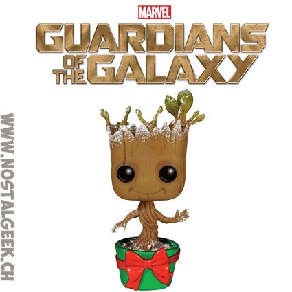 Funko Funko Pop Guardians of The Galaxy Dancing Groot (Holiday) (Metallic) Edition Limitée