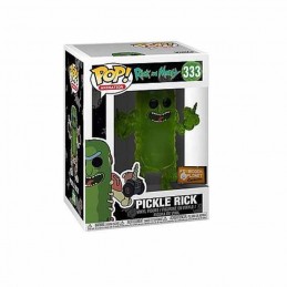 Funko Pop N°333 Rick and Morty Pickle Rick (Translucent) Exclusive Vinyl Figure