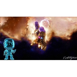 Funko Funko Pop Marvel Avengers Infinity War Thanos (Blue Chrome) Editions Limitée