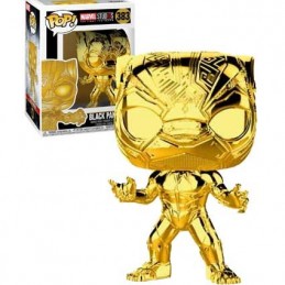 Funko Funko Pop Marvel Studio 10th Anniversary Black Panther (Gold Chrome) Edition Limitée