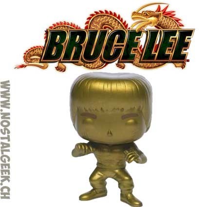 Funko Pop N°218 Bruce Lee (Enter the Dragon) (Gold) Exclusive Vinyl Figur