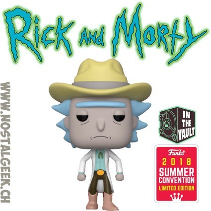 Funko Pop N°363 Rick And Morty SDCC 2018 Western Rick Vaulted Exclusive Vinyl Figur