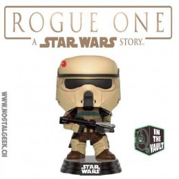 Pop N°156 Star Wars Rogue One Scarif Stormtrooper Blue Chest Stripe Exclusive Vaulted Vinyl Figure