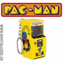 Paladone Pac-Man Arcade Keyring Retro Gaming Machine Keychain