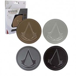 Paladone Assassin's Creed Set aus 4 Untersetzern aus Metall