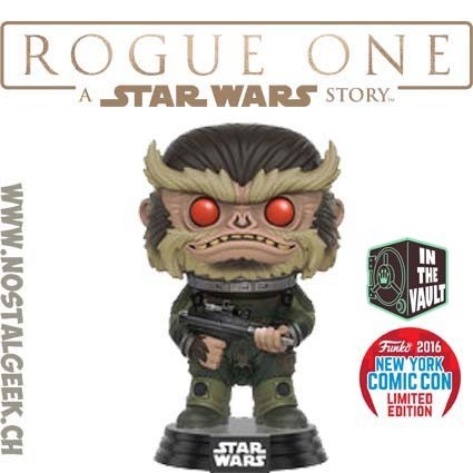 Funko Pop N°155 Star Wars Rogue One NYCC 2016 Bistan Vaulted Edition Limitée