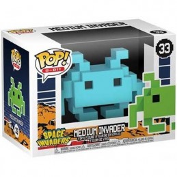 Funko Funko Pop Games Space Invaders 8 Bit Medium Invader (Blue) Vaulted Edition Limitée