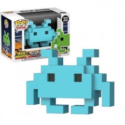 Funko Funko Pop Games Space Invaders 8 Bit Medium Invader (Blue) Vaulted Edition Limitée