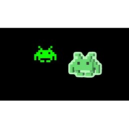 Funko Funko Pop Games Space Invaders 8 Bit Medium Invader Phosphorescent Vaulted Edition Limitée