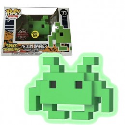 Funko Funko Pop Games Space Invaders 8 Bit Medium Invader Phosphorescent Vaulted Edition Limitée