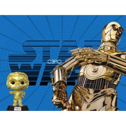 Funko Pop N°64 Star Wars C-3PO (Futura) + Pop protector rigide Vaulted Edition Limitée