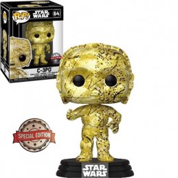 Funko Funko Pop Star Wars C-3PO (Futura) + Pop protector rigide Vaulted Edition Limitée