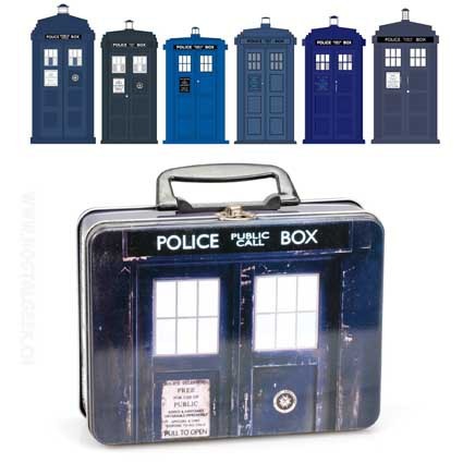 Figurine Doctor Who TARDIS Lunch Box Collection Tin geek suisse ge