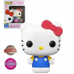 Funko Pop N°28 Sanrio Hello Kitty (Classic) Flocked Exclusive Vinyl Figur