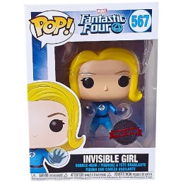 Funko Pop N°567 Marvel Fantastic Four Invisible Girl (Translucent) Exclusive Vinyl Figur