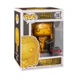 Funko Funko Pop! N°287 Star Wars Princess Leia (Ewok Village) Gold Exclusive Vinyl Figure