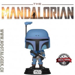 Funko Funko Pop Star Wars The Mandalorian Death Watch Mandalorian (No Stripes) Edition Limitée