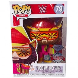 Funko Funko Pop WWE "Macho Man" Randy Savage (Orange Starburst) (Diamond Glitter) Exclusive Vinyl Figure