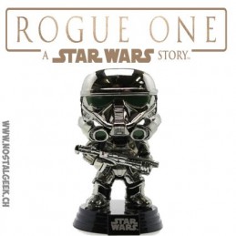 Funko Pop N°154 Star Wars: Rogue One Imperial Death Trooper Chromée Edition limitée