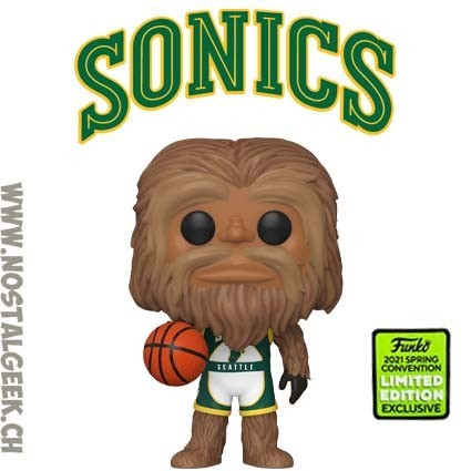 Funko Funko Pop ECCC 2021 NBA Mascots Sonics Squatch Edition Limitée Boîte abîmée