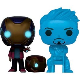 Funko Funko Pop Morgan Stark & Tony Stark Phosphorescent (2-Pack)Edition Limitée