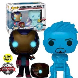 Funko Funko Pop Morgan Stark & Tony Stark Phosphorescent (2-Pack)Edition Limitée