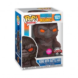 Funko Pop N°1021 Godzilla Vs Kong - Kong with Battle Axe Flocked Edition Limitée