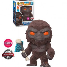 Funko Pop N°1021 Godzilla Vs Kong - Kong with Battle Axe Flocked Edition Limitée