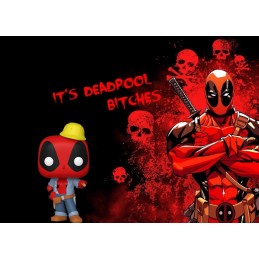 Funko Funko Pop Marvel Construction Worker Deadpool Edition Limitée