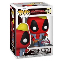 Funko Funko Pop Marvel Construction Worker Deadpool Edition Limitée