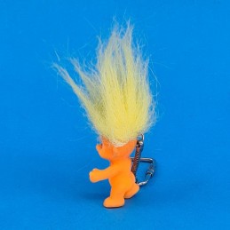 Troll orange cheveux jaune Figurine porte-clés d'occasion (Loose)