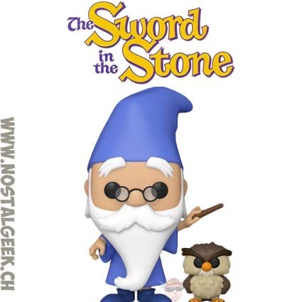 Funko Funko Pop The Sword in the Stone Merlin with Archimedes Vinyl Figure