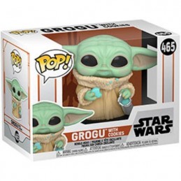 Pop N°465 Star Wars The Mandalorian Grogu With Cookies