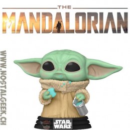 Pop N°465 Star Wars The Mandalorian Grogu With Cookies