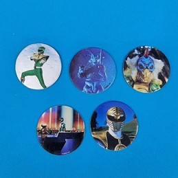 Power Rangers lot de 5 Pogs d'occasion (Loose).