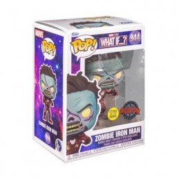 Funko Funko Pop Marvel: What if...? Zombie Iron Man Phosphorescent Edition Limitée