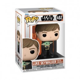 Pop N°482 The Mandalorian Luke Skywalker with Grogu Vinyl Figure