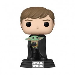 Pop N°482 The Mandalorian Luke Skywalker with Grogu Vinyl Figure