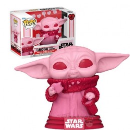 Funko Pop N°493 The Mandalorian Grogu (Saint Valentin) Vinyl Figur