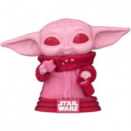 Funko Pop N°493 The Mandalorian Grogu (Saint Valentin) Vinyl Figure