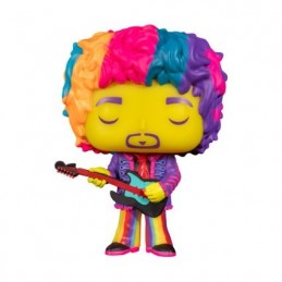 Funko Funko Pop N°239 Rocks NYCC 2021 Jimi Hendrix (Blacklight) Vaulted Edition Limitée