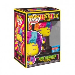 Funko Funko Pop N°239 Rocks NYCC 2021 Jimi Hendrix (Blacklight) Vaulted Edition Limitée