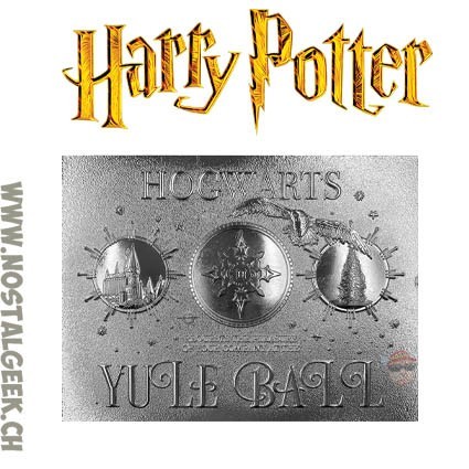 Harry Potter Invitation du Bal de Yule plaqué argent 999 Edition Limitée