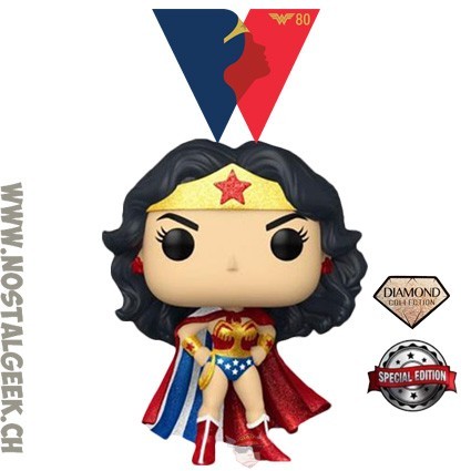 Funko Funko Pop DC Wonder Woman Classic with Cape (Diamond) Edition Limitée