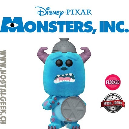 Funko Funko Pop Disney Monster's Inc 20th Sulley (With Trash Lid) Flocked Edition Limitée