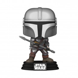 Funko Pop N°479 Star Wars The Mandalorian with Beskar Staff Exclusive Vinyl Figur